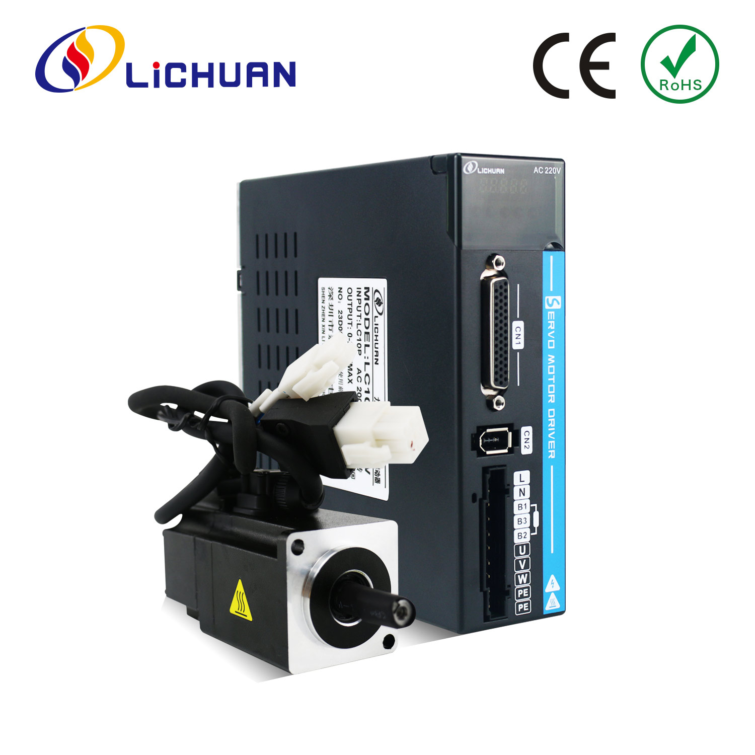 AC servomotor 100W 3000rpm 0,32nm 60mm příruba pro cnc